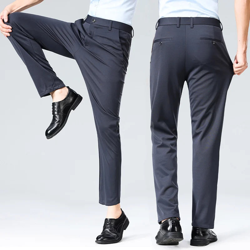 Men's Summer Pants: Thin, Straight, and Silky with a Cool Feel