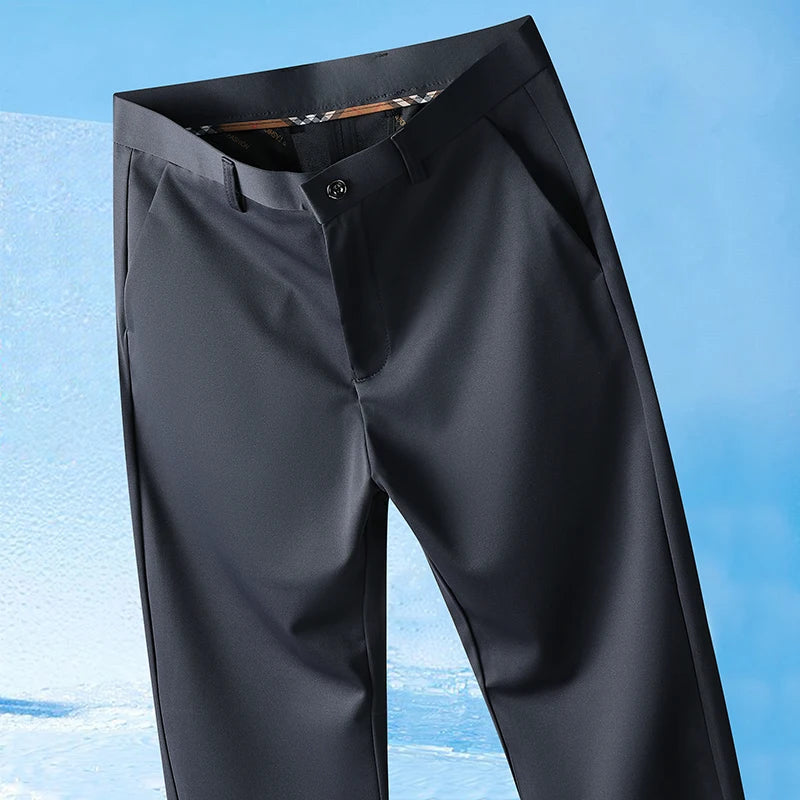 Men's Summer Pants: Thin, Straight, and Silky with a Cool Feel