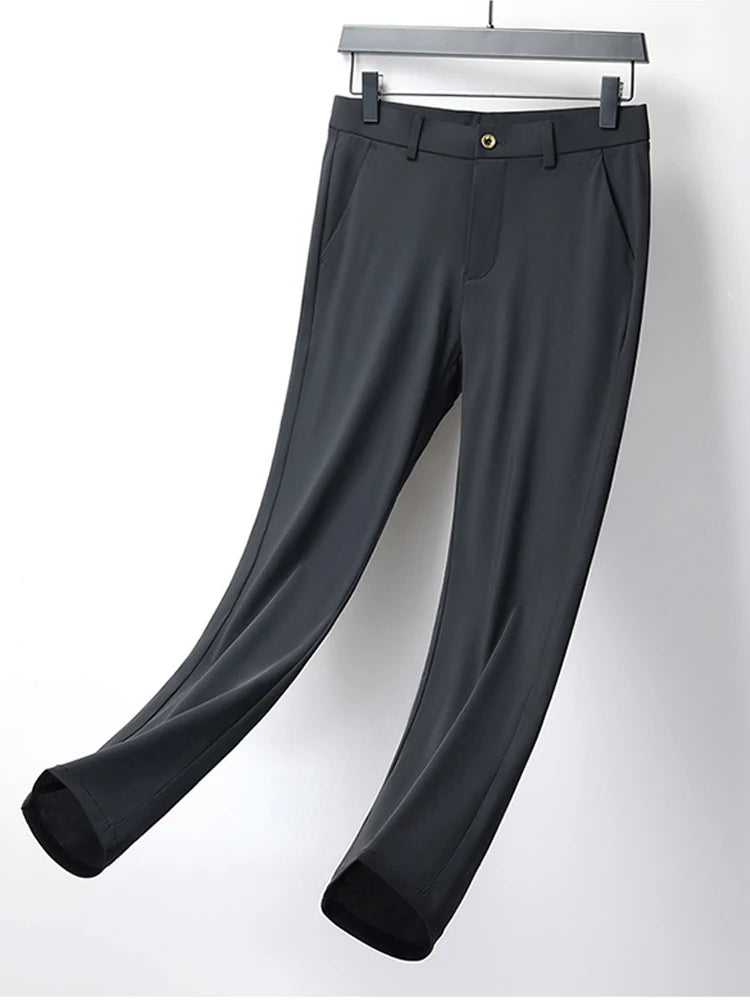 Men's Summer Golf Pants: Korean Fashion, Ice Silk, and Slim Fit for a Cool Look