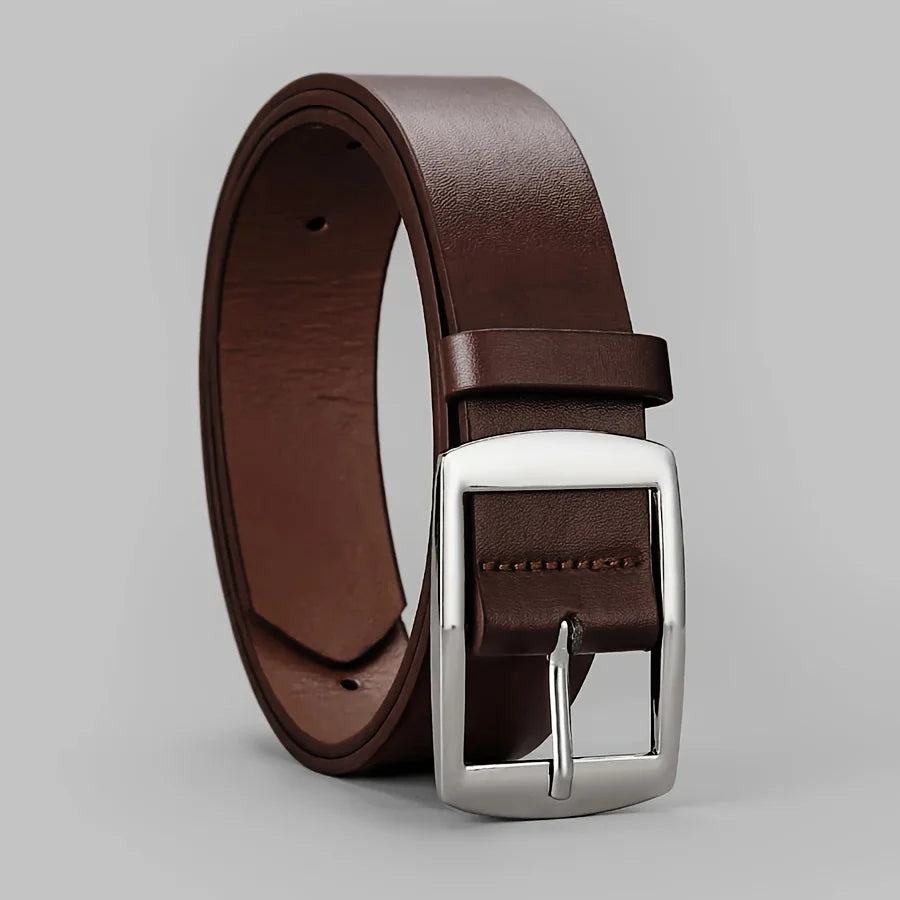 New Luxury PU Leather Belt for Men: High-Quality Designer Strap for Jeans