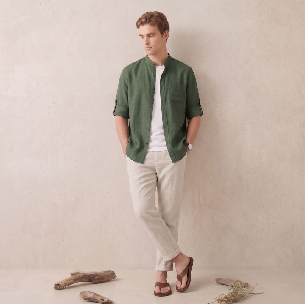 The Amalfi Textured Linen Shirt - BUY 1, GET 2ND FREE