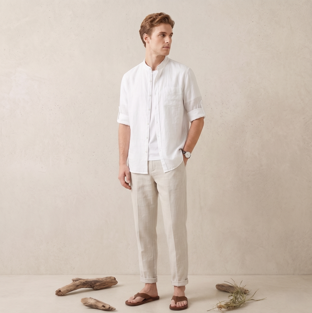 The Amalfi Textured Linen Shirt - BUY 1, GET 2ND FREE
