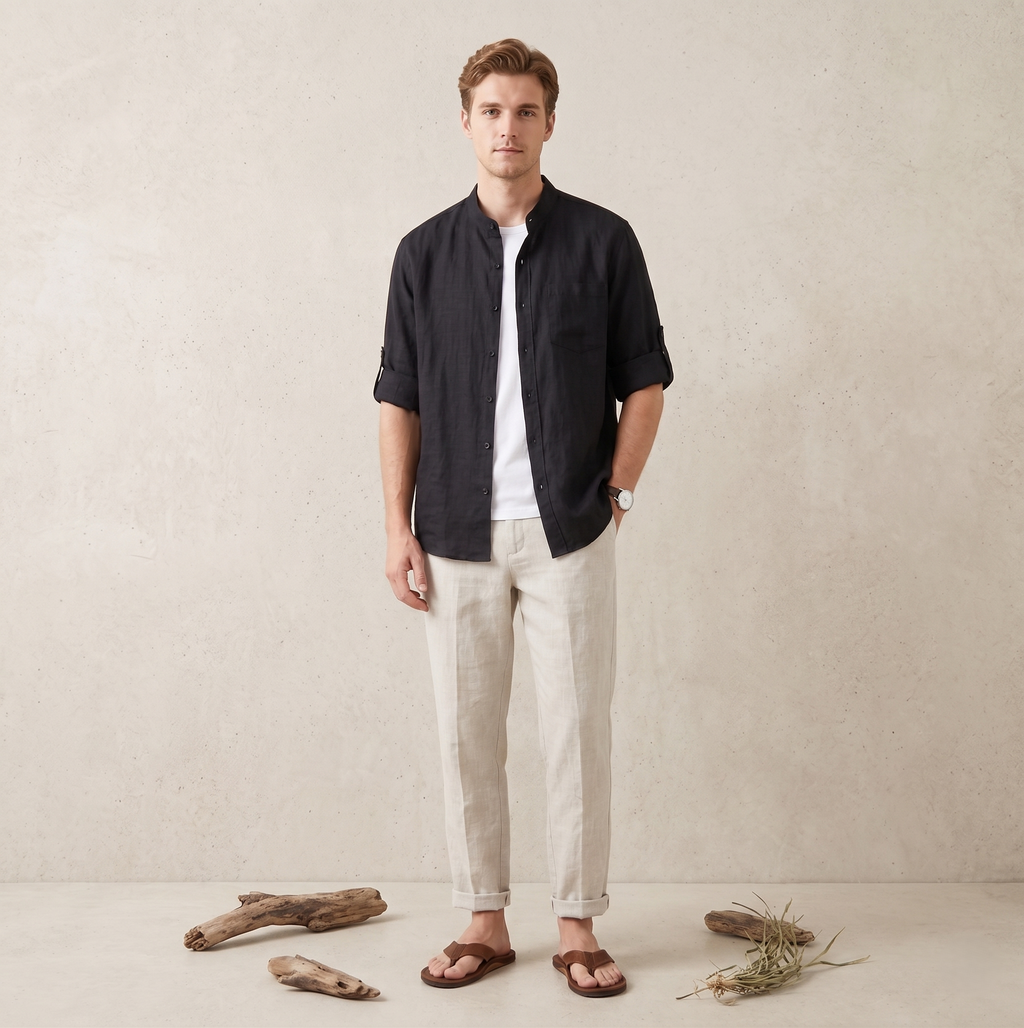The Amalfi Textured Linen Shirt - BUY 1, GET 2ND FREE