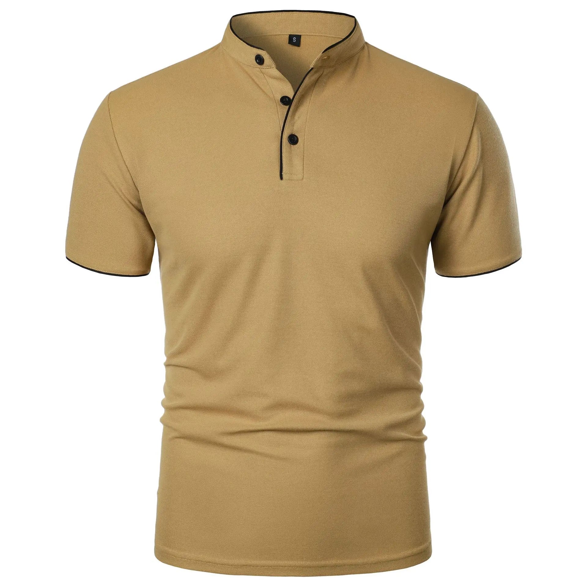 Men's Summer Polo Shirt: New Solid Color with a Trendy, Breathable Fit