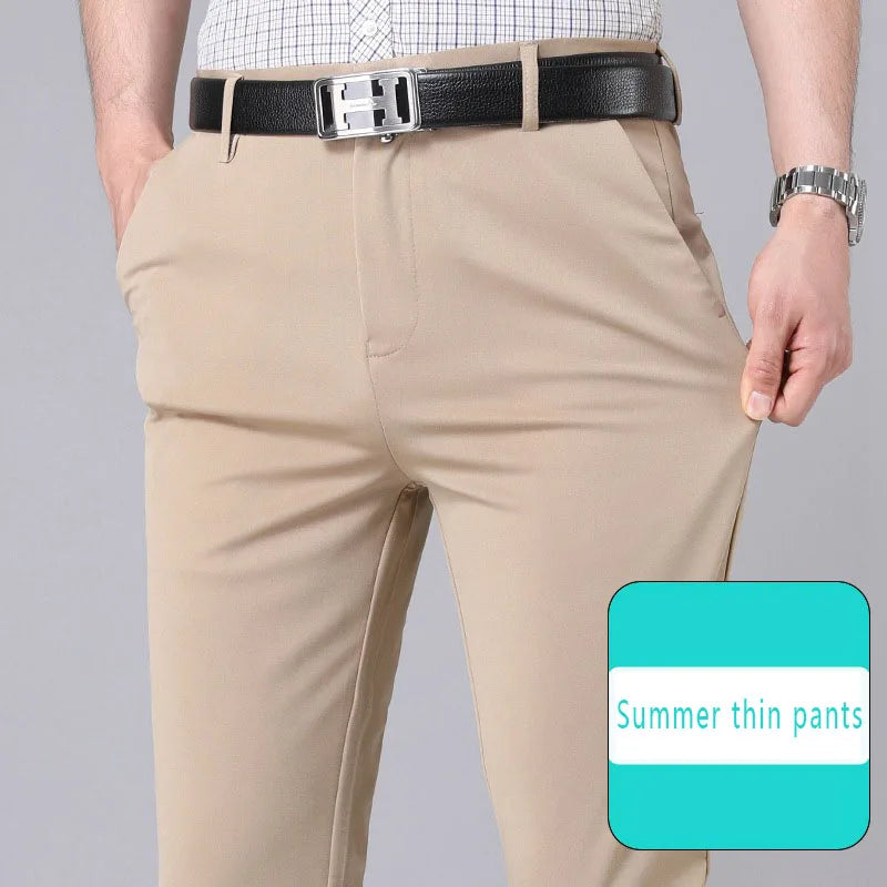 Men's Stretch Trousers: Quick-Dry, Smart Casual, and Korean Style for All Seasons