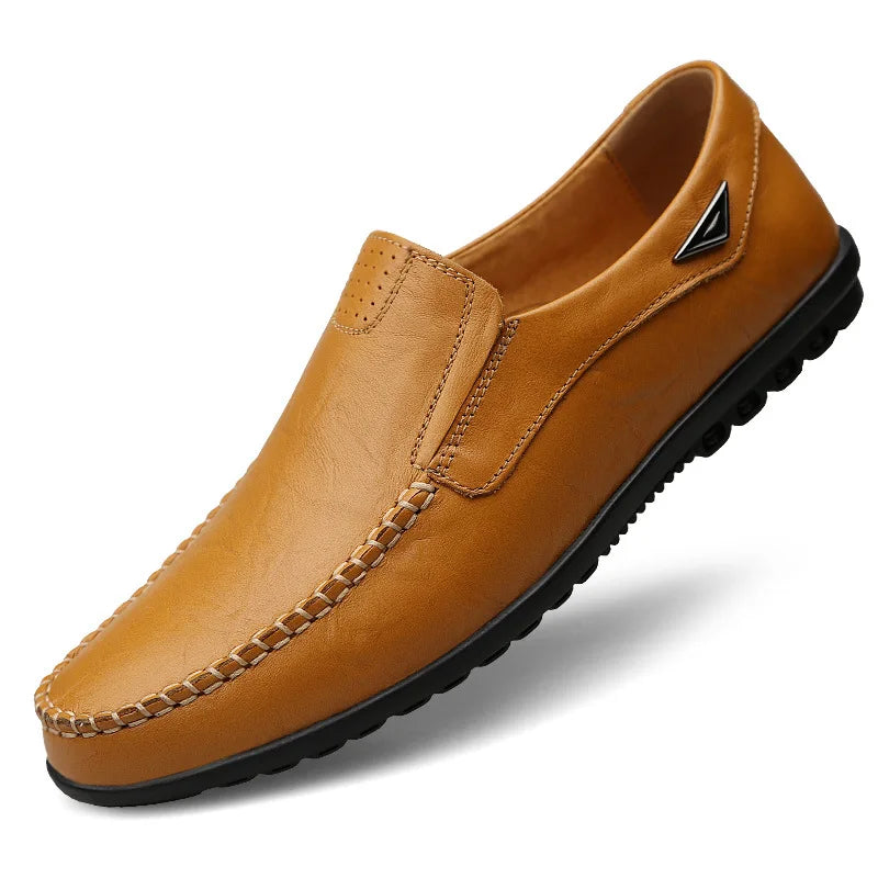 2023 Men's Luxury Genuine Leather Loafers: Designer Slip-On Driving Shoes