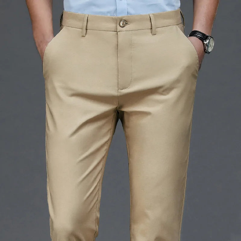 Men's Stretch Trousers: Quick-Dry, Smart Casual, and Korean Style for All Seasons