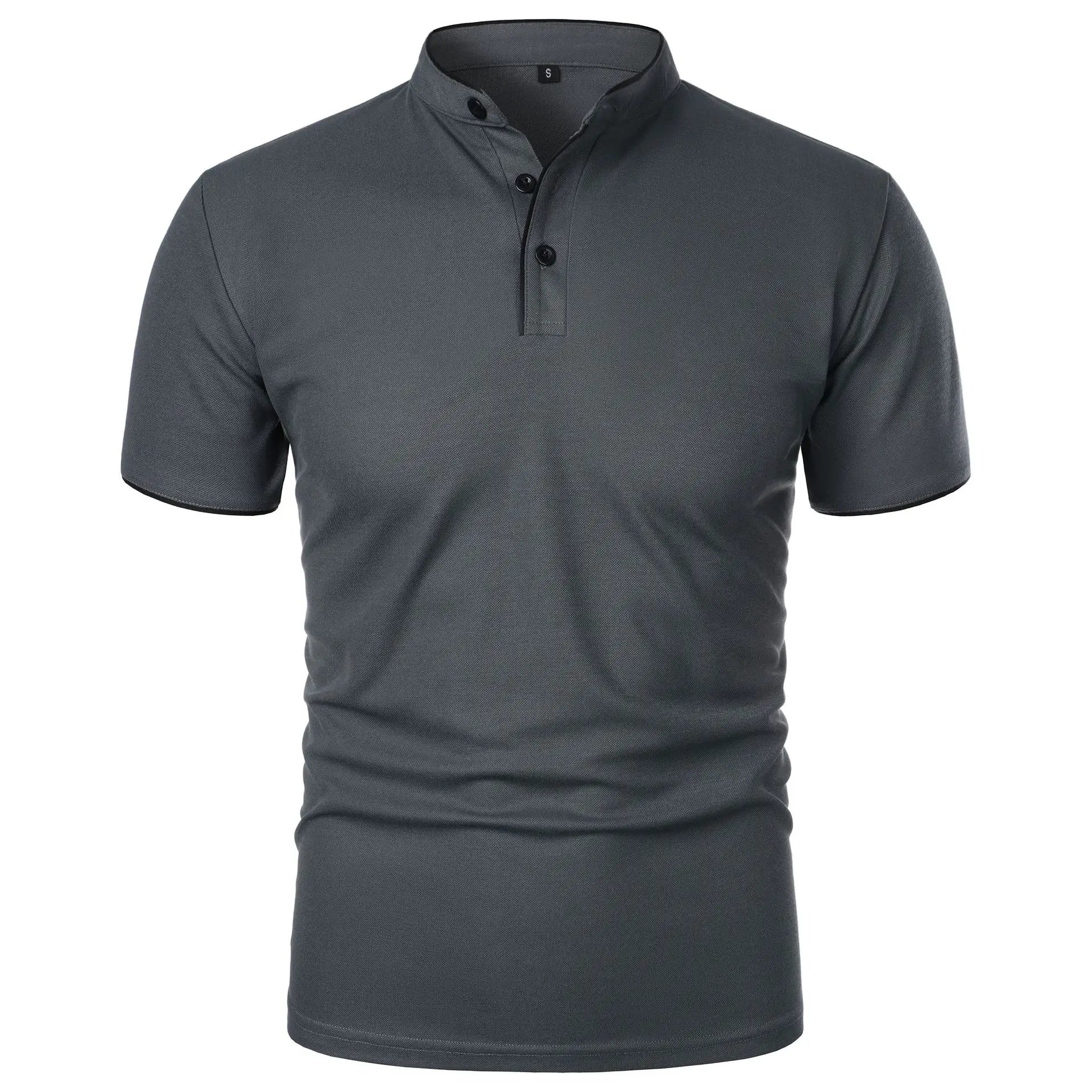 Men's Summer Polo Shirt: New Solid Color with a Trendy, Breathable Fit