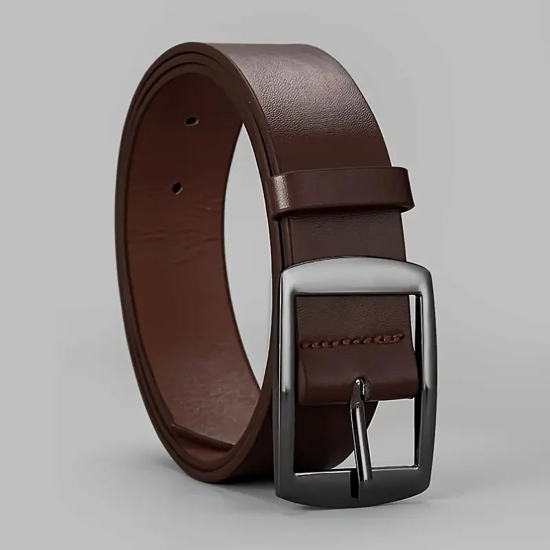 New Luxury PU Leather Belt for Men: High-Quality Designer Strap for Jeans