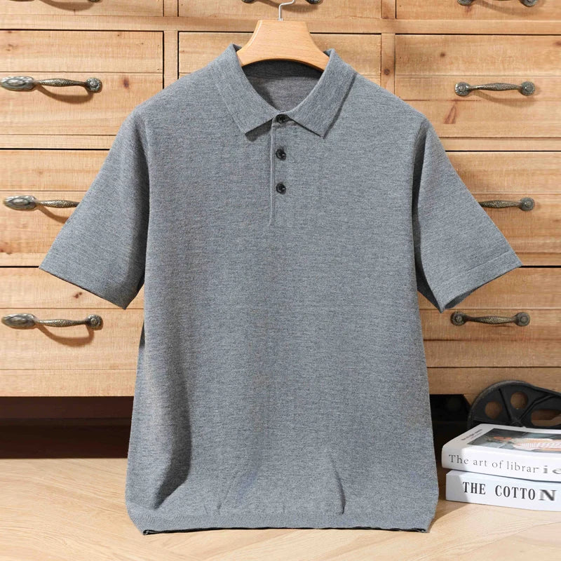 The Curato 100% Merino Wool Knit Polo