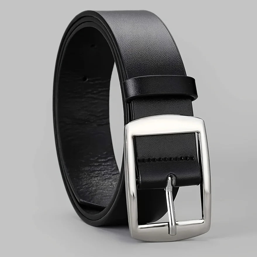 New Luxury PU Leather Belt for Men: High-Quality Designer Strap for Jeans