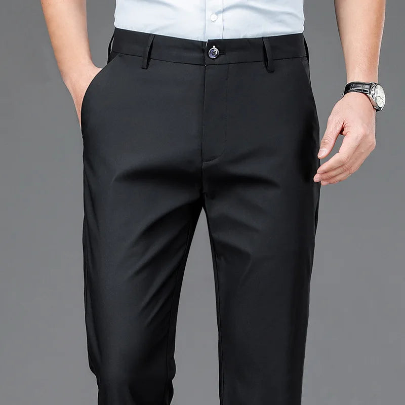 Men's Stretch Trousers: Quick-Dry, Smart Casual, and Korean Style for All Seasons