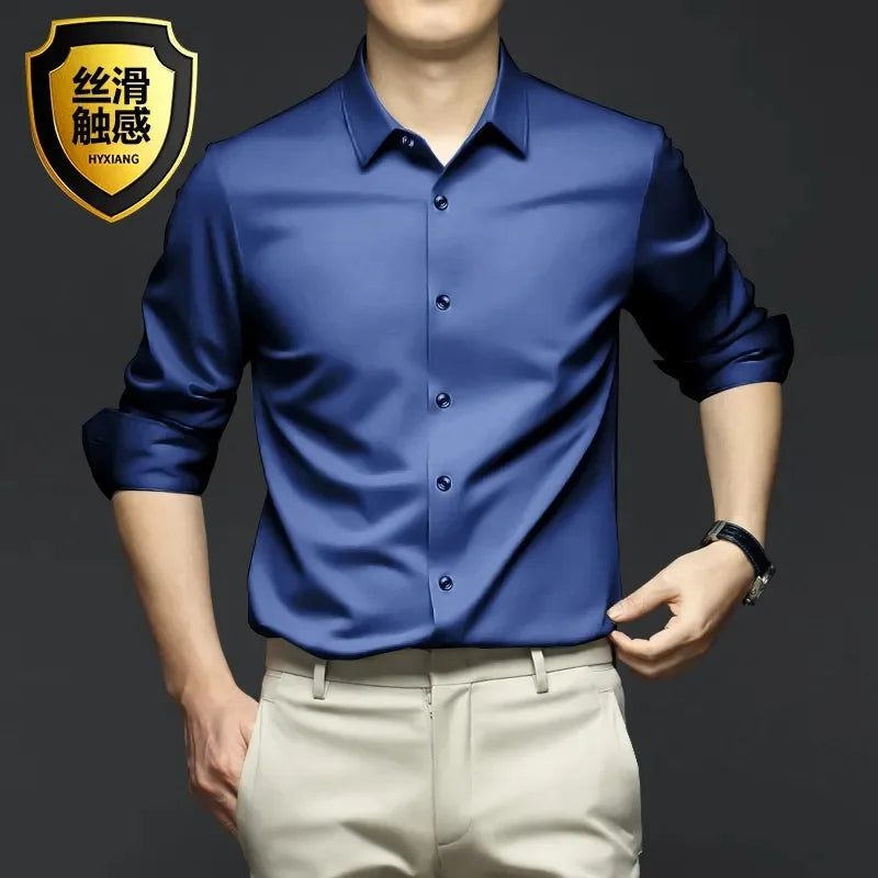 Men's Non-Iron Dress Shirt: Wrinkle-Resistant Business & Casual Wear