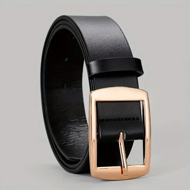 New Luxury PU Leather Belt for Men: High-Quality Designer Strap for Jeans