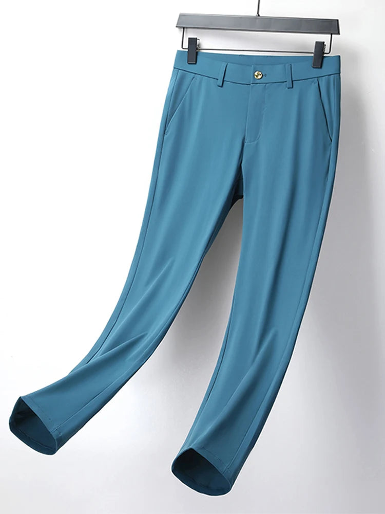 Men's Summer Golf Pants: Korean Fashion, Ice Silk, and Slim Fit for a Cool Look