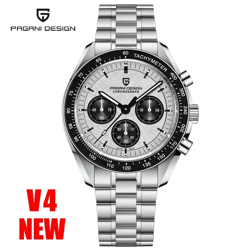 PAGANI DESIGN 2025: Top Luxury Quartz Watch for Men with Chronograph and Sapphire Mirror