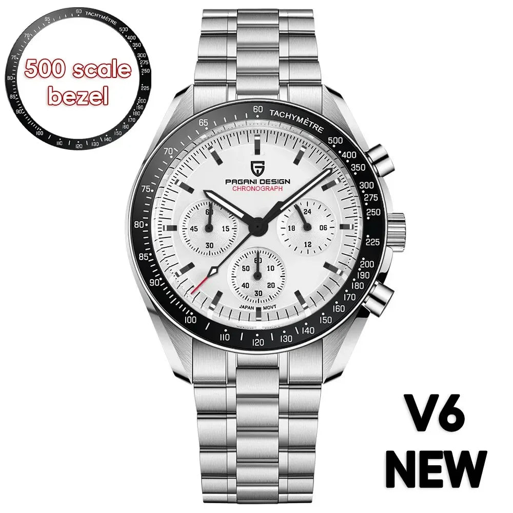 PAGANI DESIGN 2025: Top Luxury Quartz Watch for Men with Chronograph and Sapphire Mirror