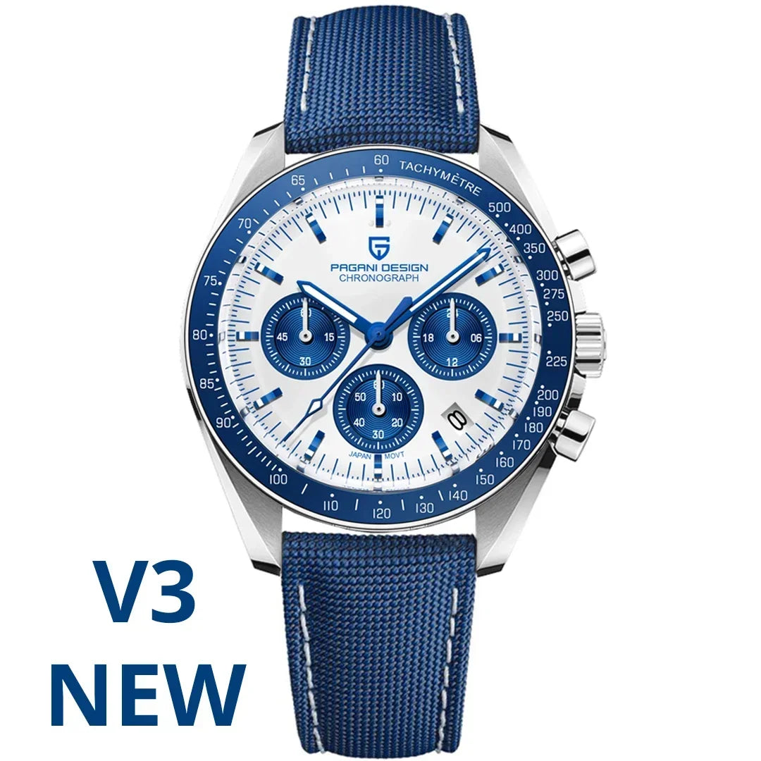 PAGANI DESIGN 2025: Top Luxury Quartz Watch for Men with Chronograph and Sapphire Mirror
