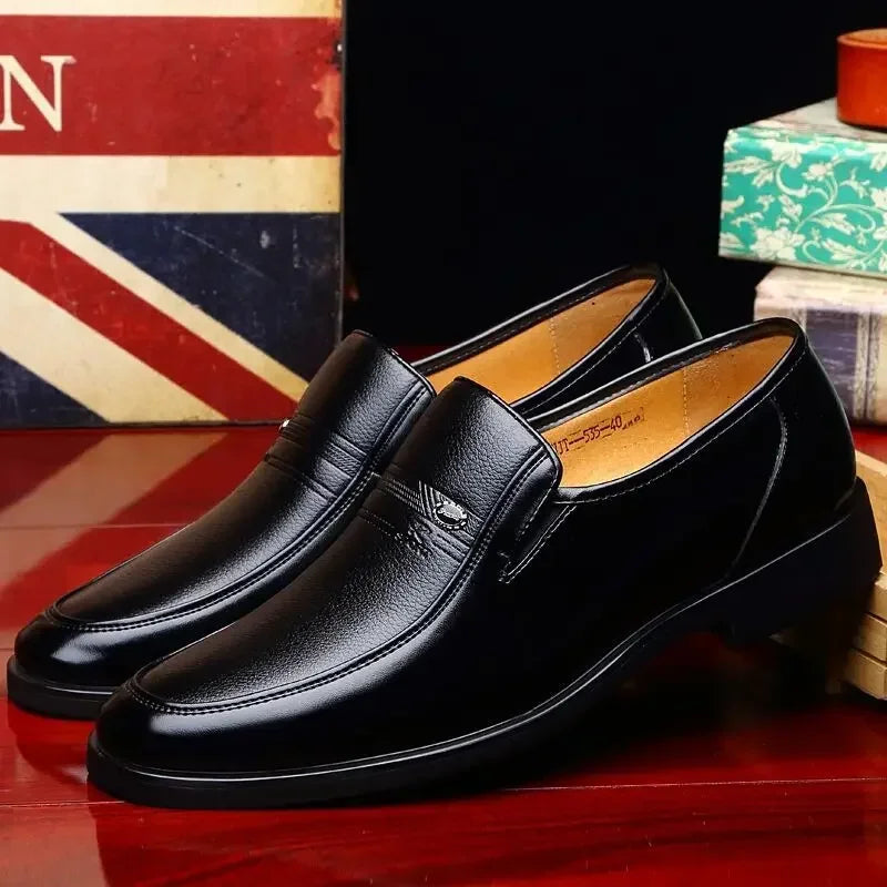 2023 Men's Luxury Leather Loafers: Breathable Dress & Driving Shoes