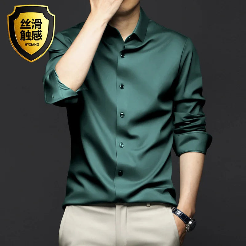 Men's Non-Iron Dress Shirt: Wrinkle-Resistant Business & Casual Wear