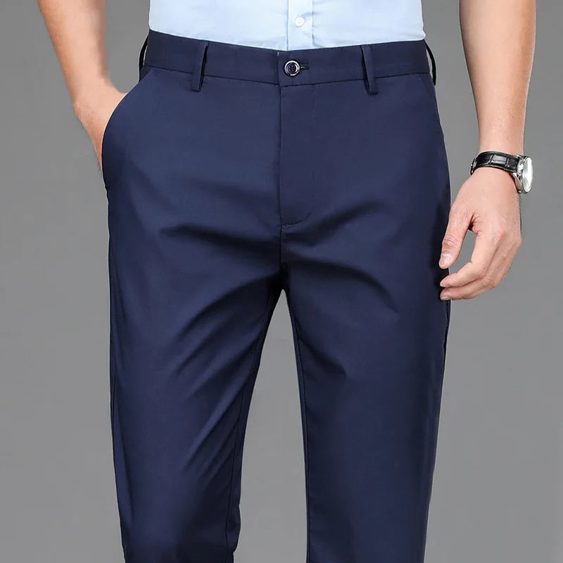 Men's Stretch Trousers: Quick-Dry, Smart Casual, and Korean Style for All Seasons
