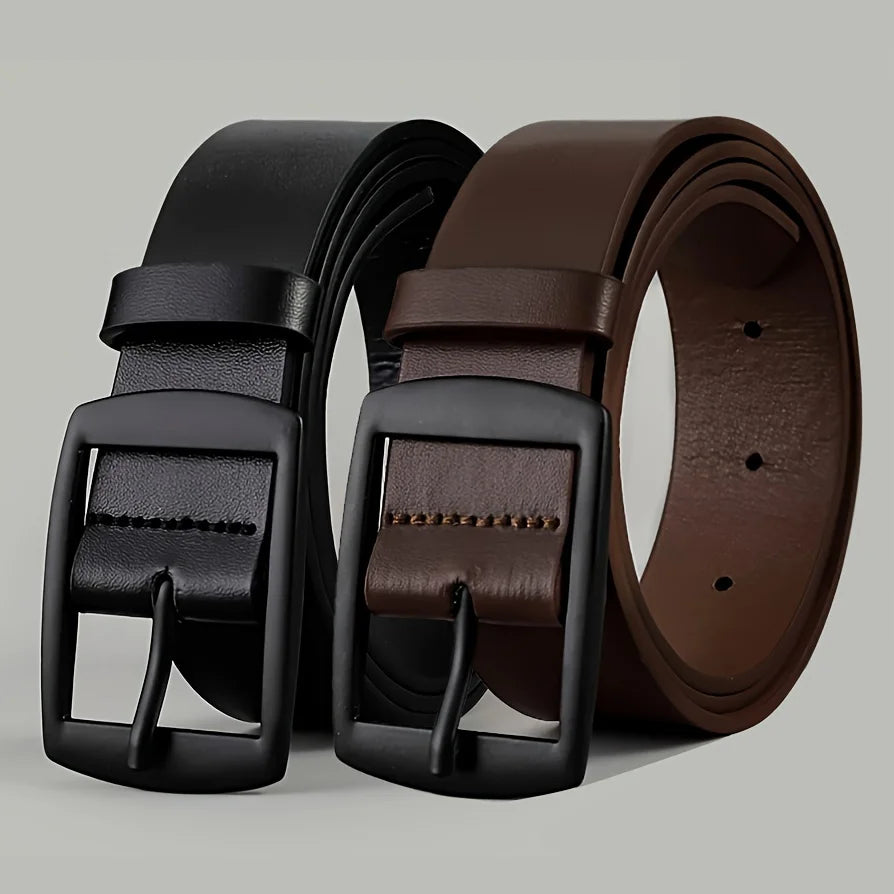 New Luxury PU Leather Belt for Men: High-Quality Designer Strap for Jeans