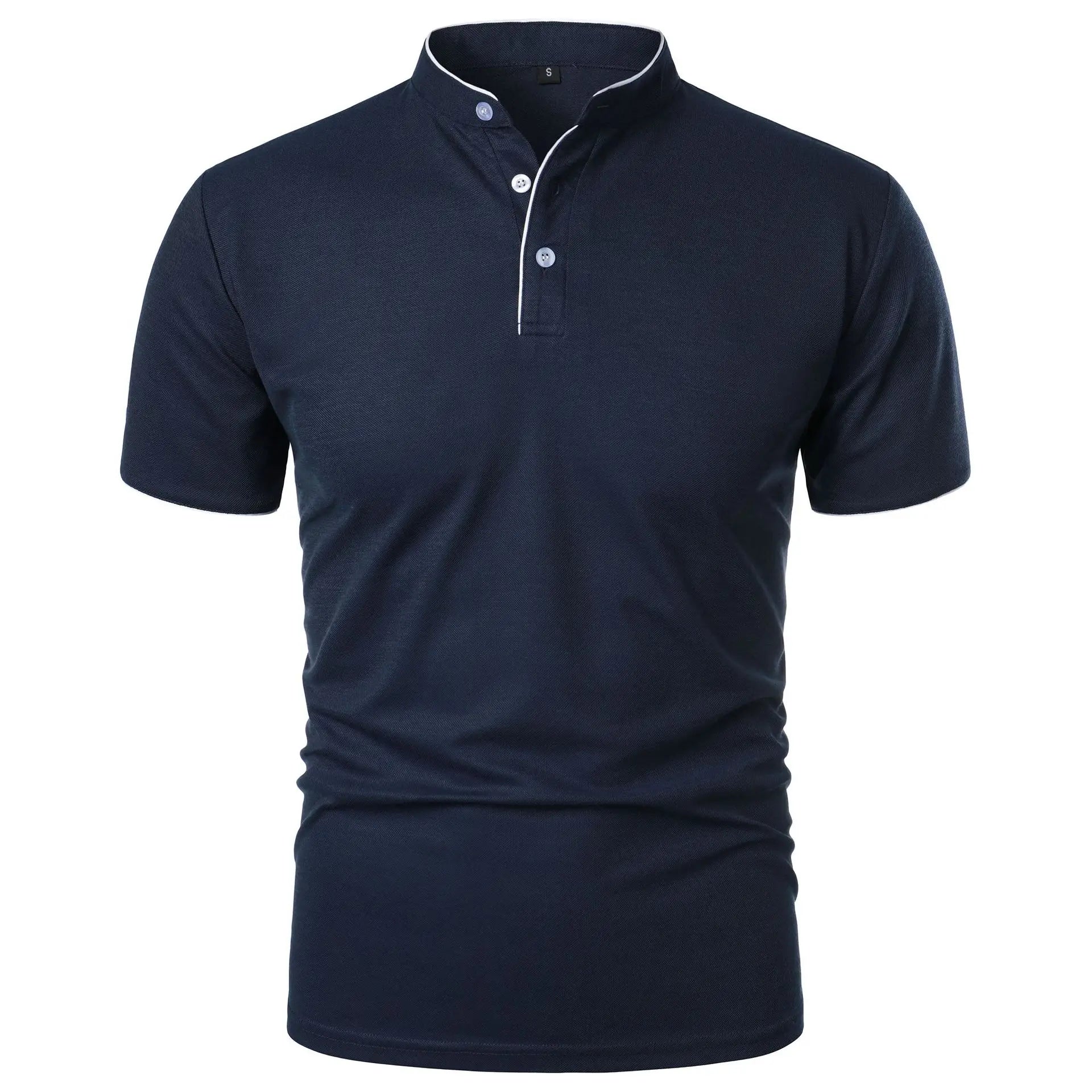 Men's Summer Polo Shirt: New Solid Color with a Trendy, Breathable Fit