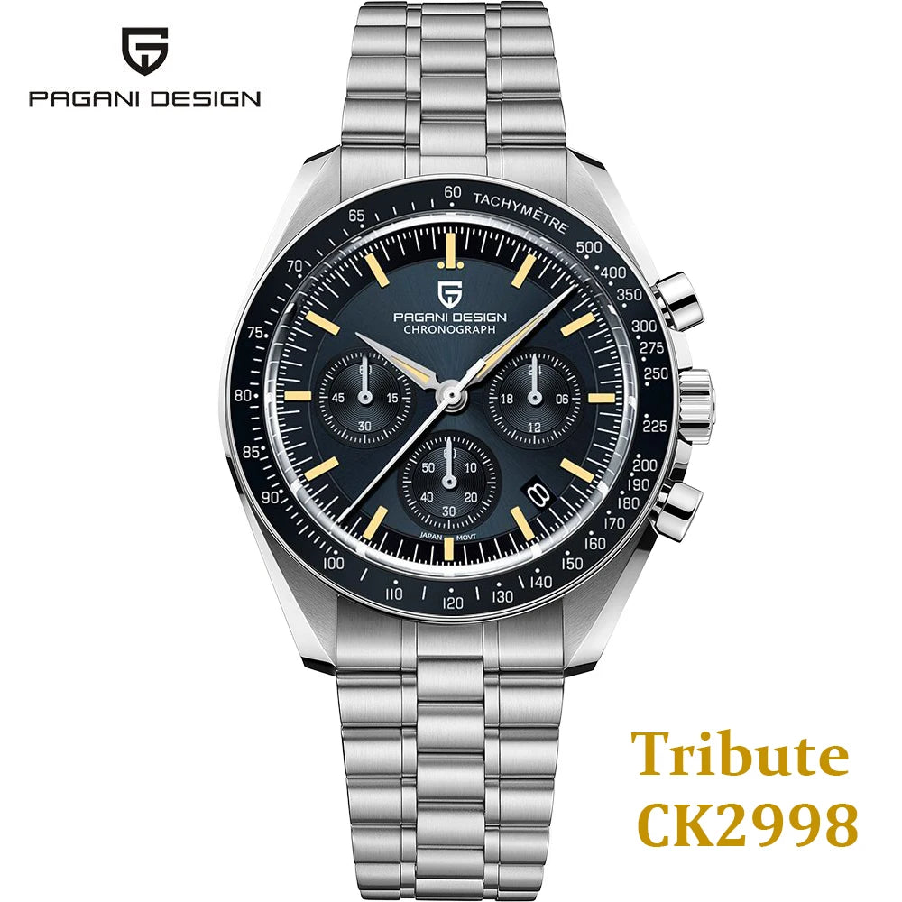 PAGANI DESIGN 2025: Top Luxury Quartz Watch for Men with Chronograph and Sapphire Mirror