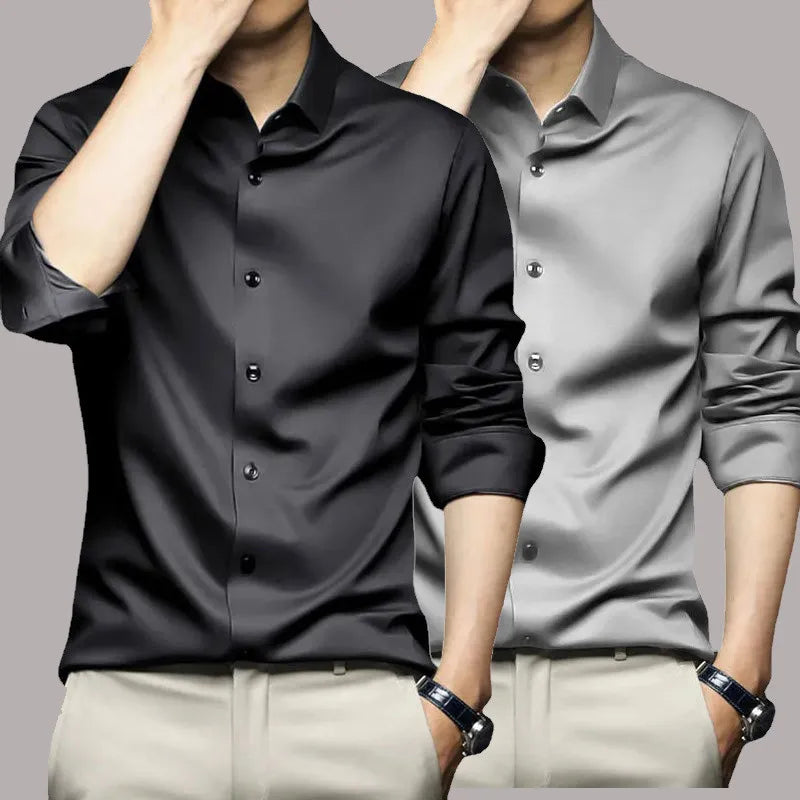 Men's Non-Iron Dress Shirt: Wrinkle-Resistant Business & Casual Wear