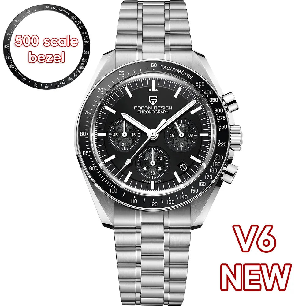 PAGANI DESIGN 2025: Top Luxury Quartz Watch for Men with Chronograph and Sapphire Mirror