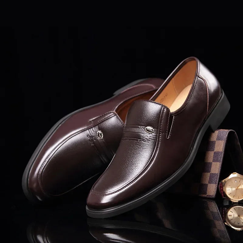 2023 Men's Luxury Leather Loafers: Breathable Dress & Driving Shoes