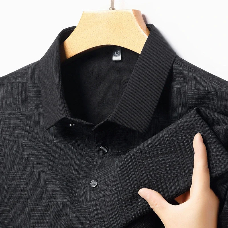 2024 New Men's Polo Shirt: Printed, Business-Casual, and Breathable
