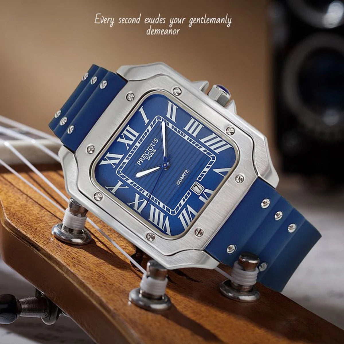 2025 Men's Luxury Watch: British Brand Stainless Steel Quartz with Perpetual Date