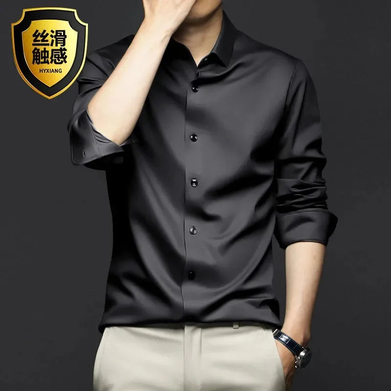 Men's Non-Iron Dress Shirt: Wrinkle-Resistant Business & Casual Wear