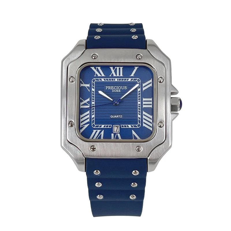 2025 Men's Luxury Watch: British Brand Stainless Steel Quartz with Perpetual Date