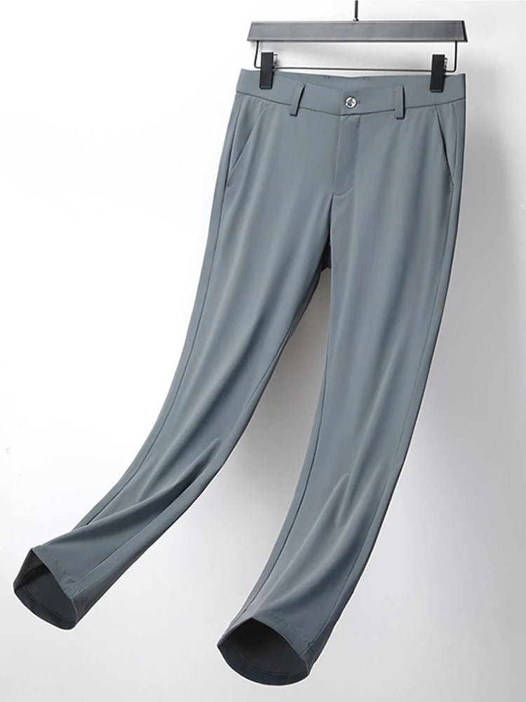 Men's Summer Golf Pants: Korean Fashion, Ice Silk, and Slim Fit for a Cool Look