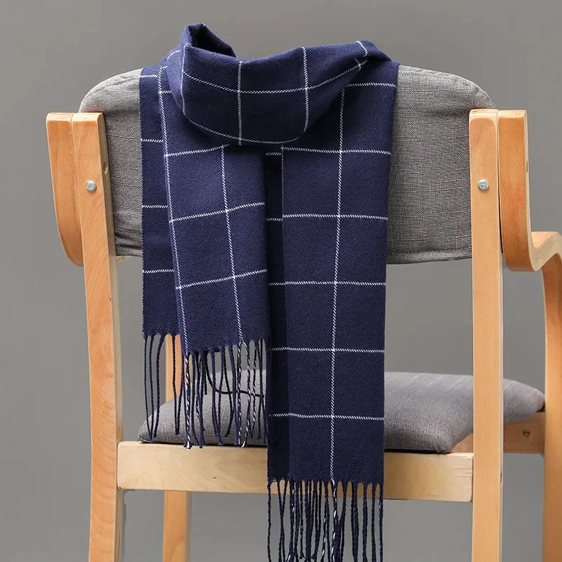 The Kensington Windowpane Scarf
