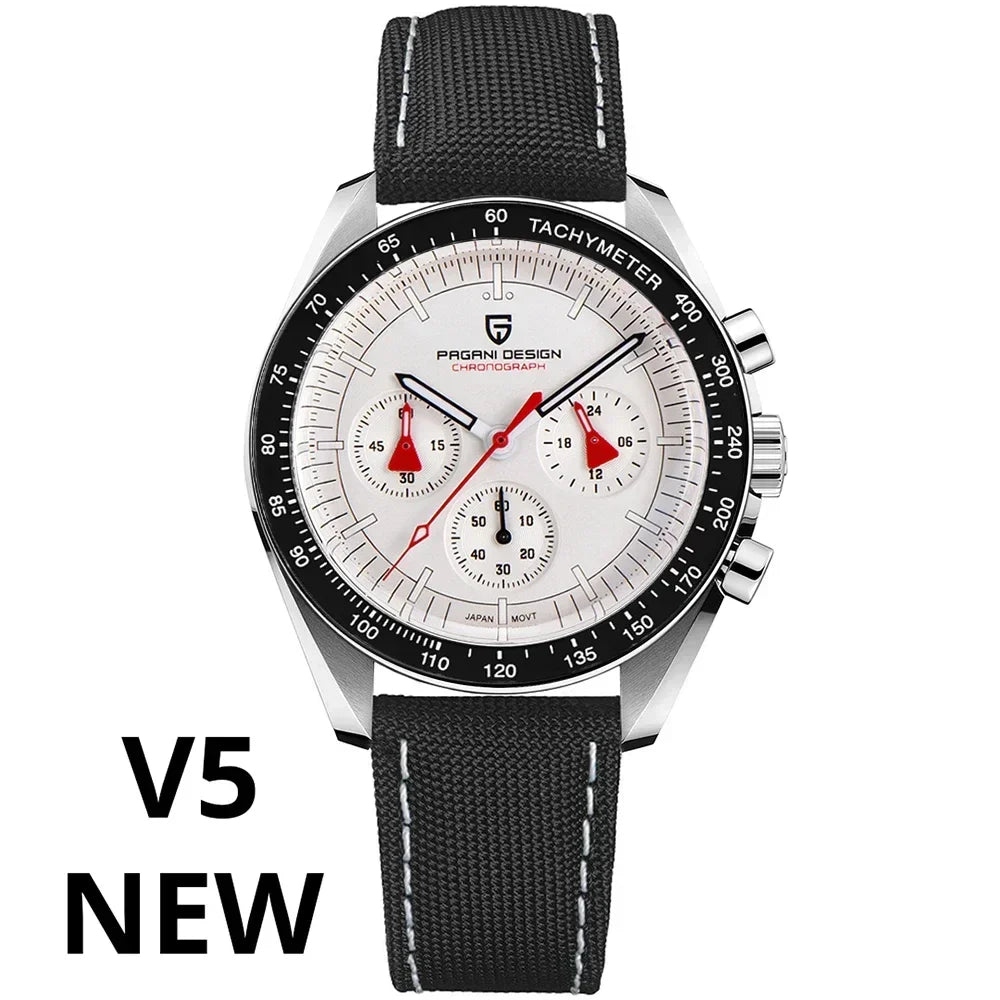 PAGANI DESIGN 2025: Top Luxury Quartz Watch for Men with Chronograph and Sapphire Mirror