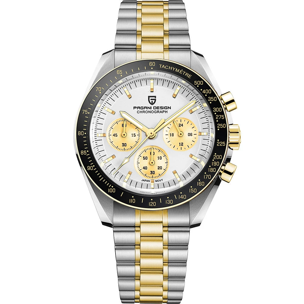 PAGANI DESIGN 2025: Top Luxury Quartz Watch for Men with Chronograph and Sapphire Mirror