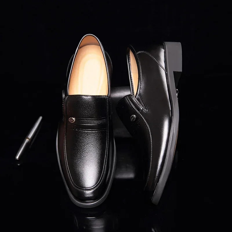 2023 Men's Luxury Leather Loafers: Breathable Dress & Driving Shoes