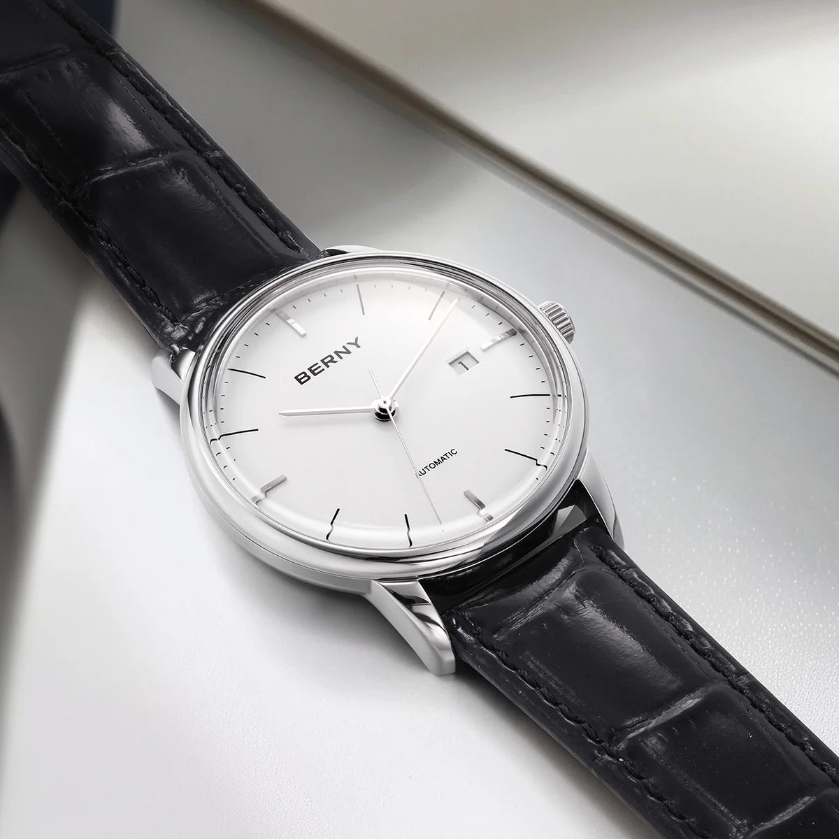BERNY Luxury Mechanical Watch: MIYOTA 9015 Automatic Luminous Wristwatch for Men