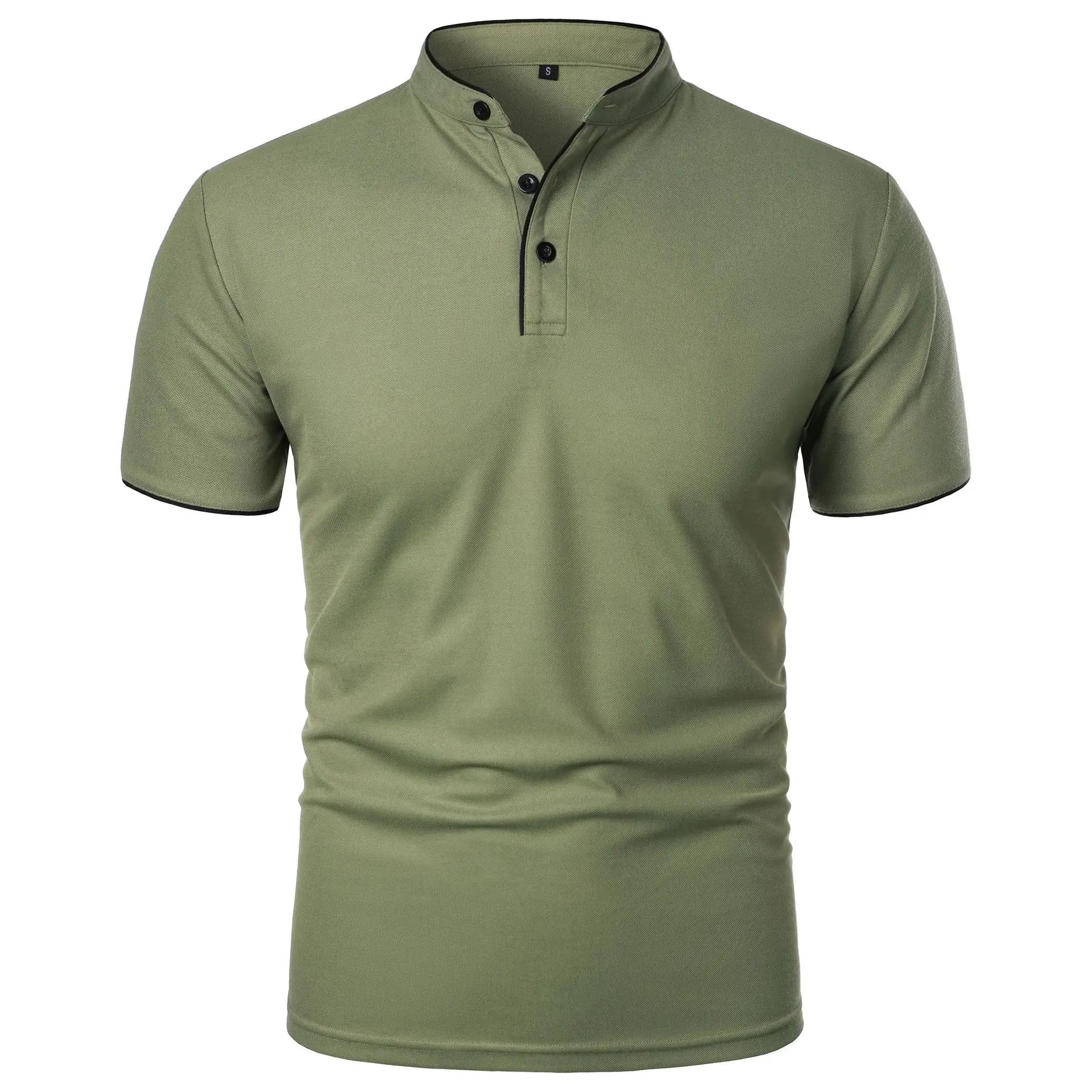 Men's Summer Polo Shirt: New Solid Color with a Trendy, Breathable Fit