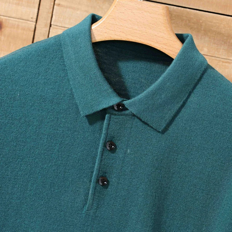 The Curato 100% Merino Wool Knit Polo