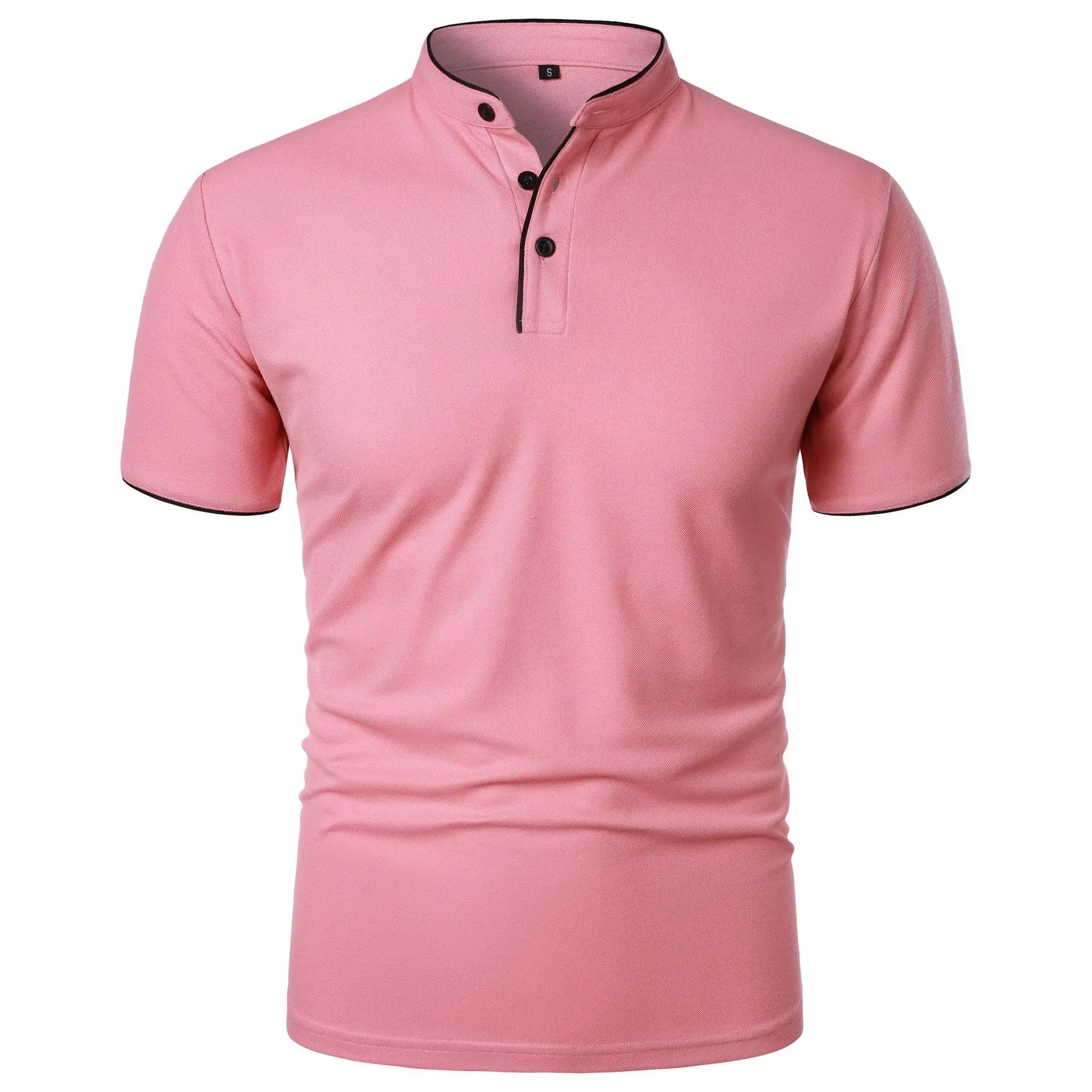 Men's Summer Polo Shirt: New Solid Color with a Trendy, Breathable Fit