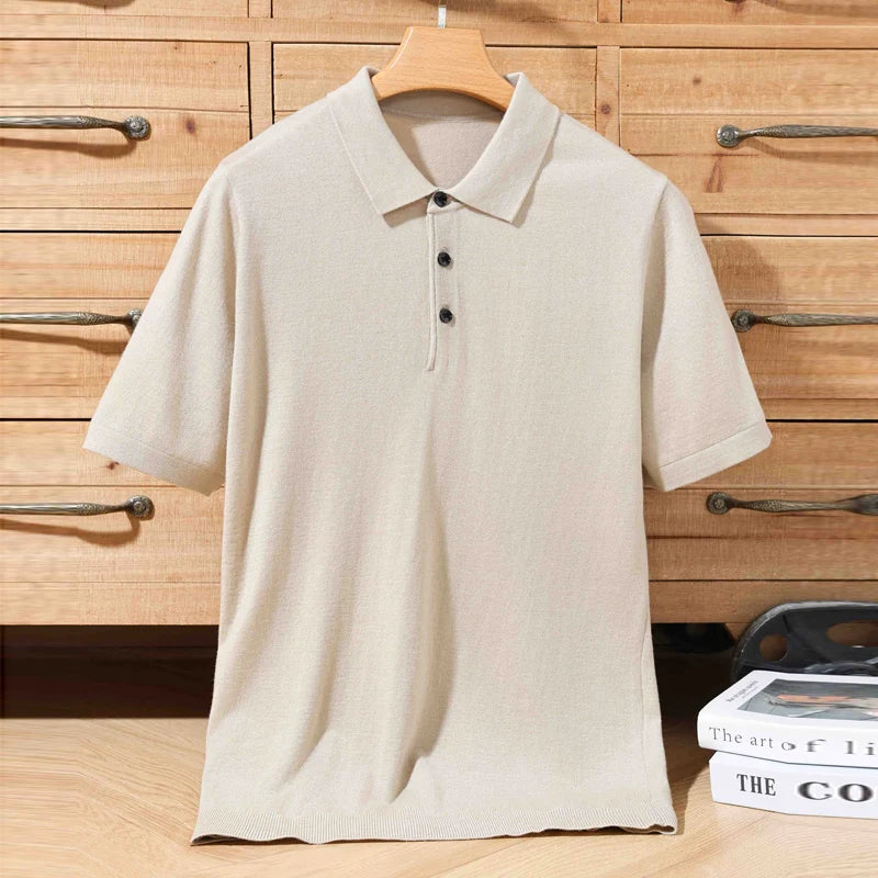 The Curato 100% Merino Wool Knit Polo