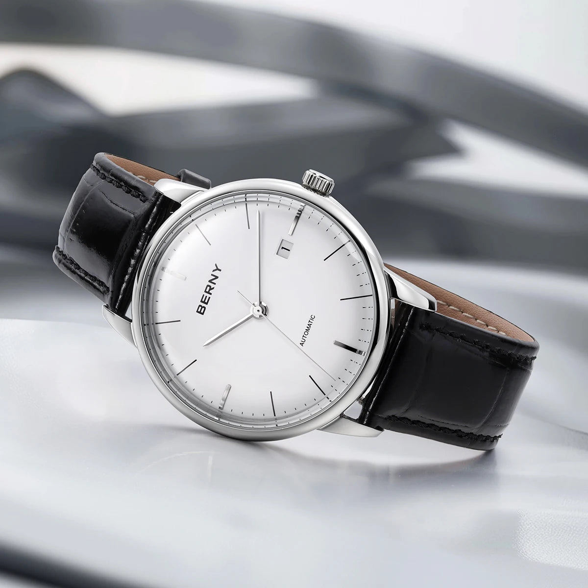 BERNY Luxury Mechanical Watch: MIYOTA 9015 Automatic Luminous Wristwatch for Men