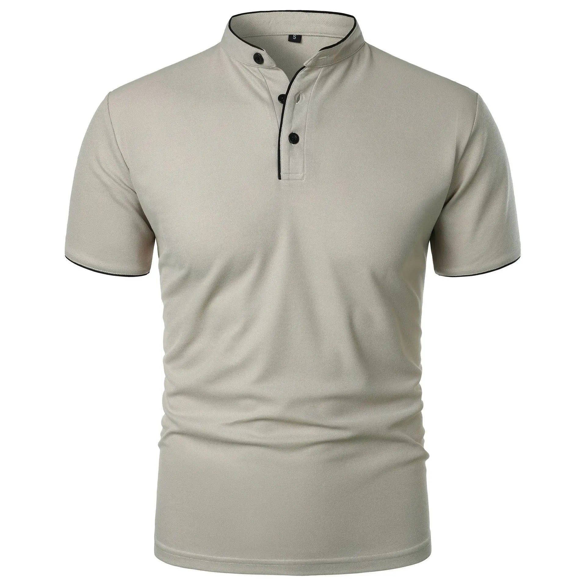 Men's Summer Polo Shirt: New Solid Color with a Trendy, Breathable Fit