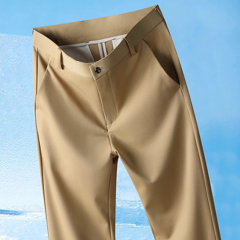 Men's Summer Pants: Thin, Straight, and Silky with a Cool Feel