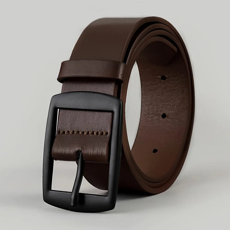 New Luxury PU Leather Belt for Men: High-Quality Designer Strap for Jeans