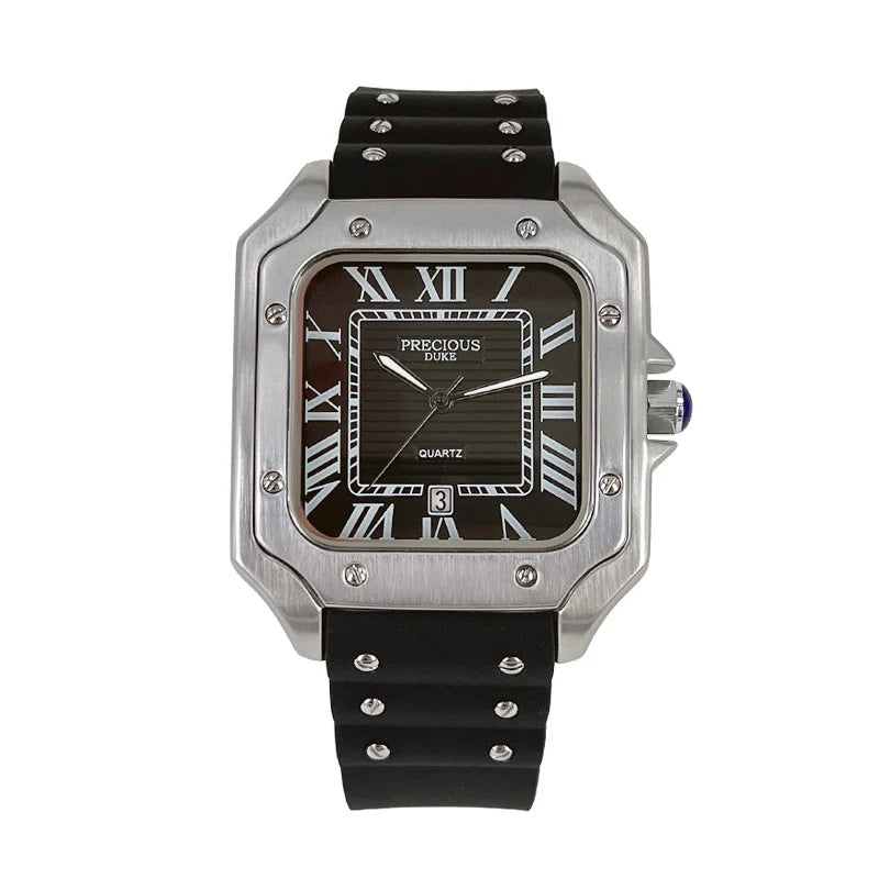 2025 Men's Luxury Watch: British Brand Stainless Steel Quartz with Perpetual Date
